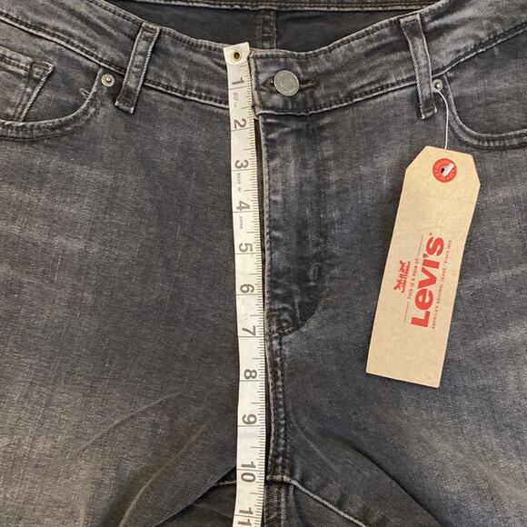 Levi’s 711 Skinny Gray Denim Jean w/Bleach Splatter Mid Rise Slim Fit NWT Sz18WM - Picture 11 of 14